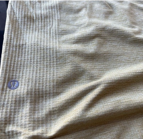 Lululemon Auric Gold Dew Green Metal Vent Tech Long Sleeve Top Sz Men XL Gym - Picture 8 of 8