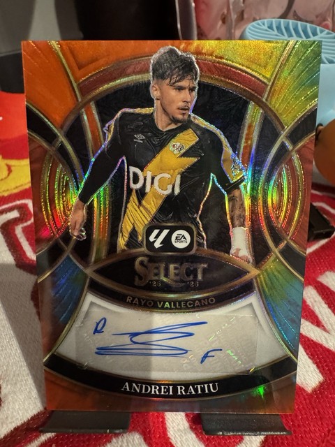Andrei Ratiu /25 Tie Dye Auto Panini Select La Liga 2025/26 Rayo Vallecano