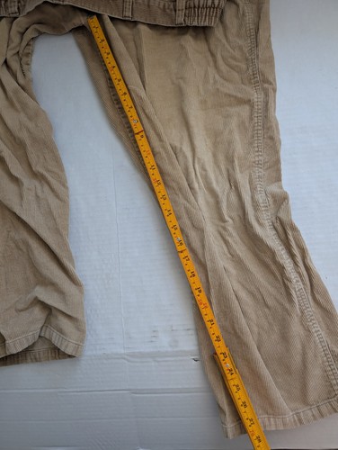 Towncraft Corduroy Pants Beige 30x38 100% Cotton - Picture 4 of 11