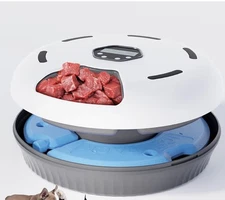 Wet & Dry Automatic Cat Feeder Wet Food Refrigerated，Timed Cat Wet Food 