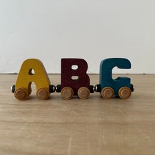 Wooden train ABC trains.