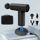 Magnetic Charging Fascia Gun, mini deep Tissue Muscle Massage Gun, with 4 Silico