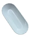 Vintage Milk Glass Serving Dish Rectangular 10" Basket Pretzel Weave Kitchenware