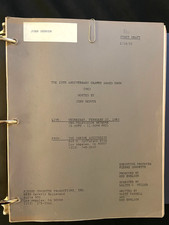 RARE John Denver 25th Grammy Award Show 1983 Personal Script