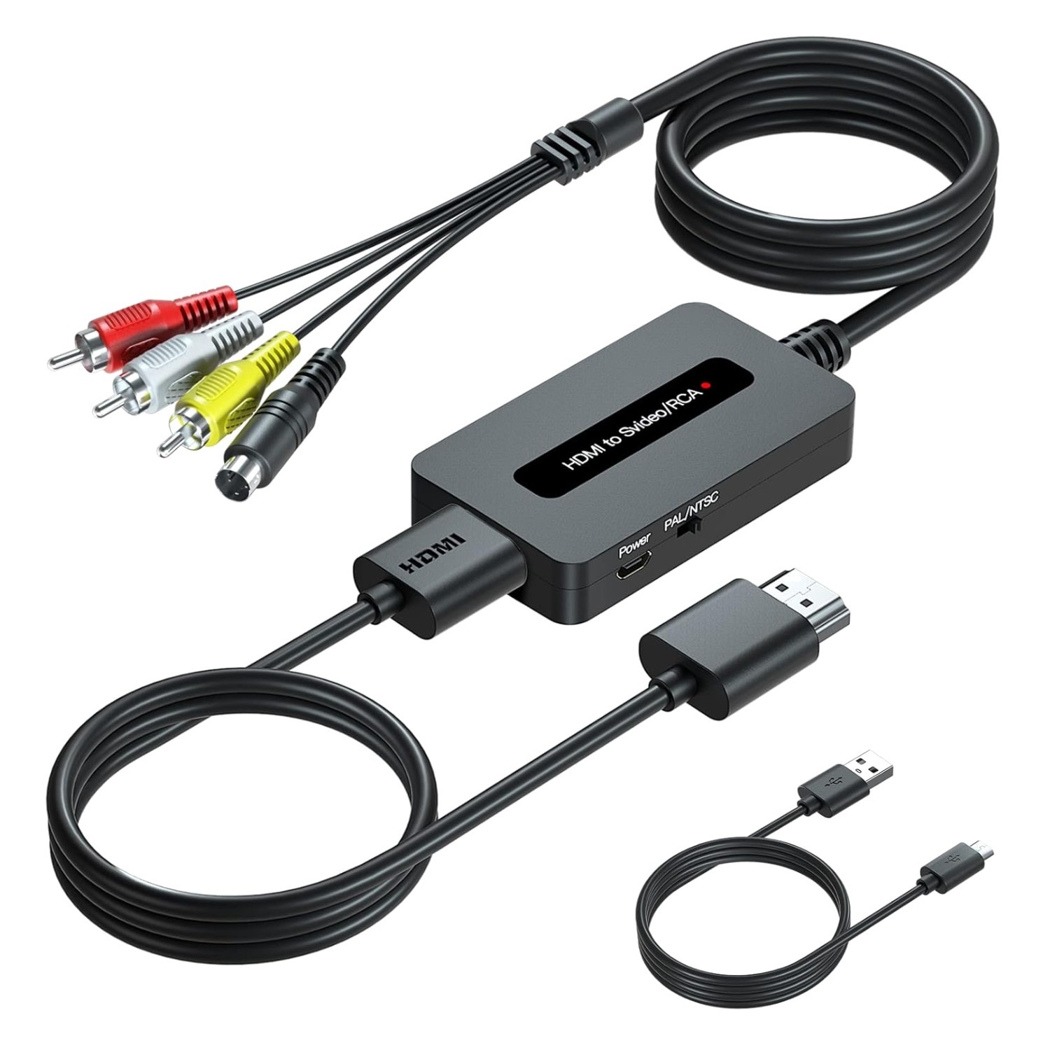 Versatile HDMI to RCA S-Video Converter - Connect Modern Devices with Ease