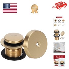 Tip-Toe Tub Drain Trim Kit with One Hole Overflow Faceplate Conversion Kit As...