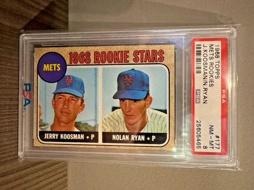 Nolan Ryan Jerry Koosman PSA 8 1968 Topps Mets Rookies Stars RC #177 NY Mets