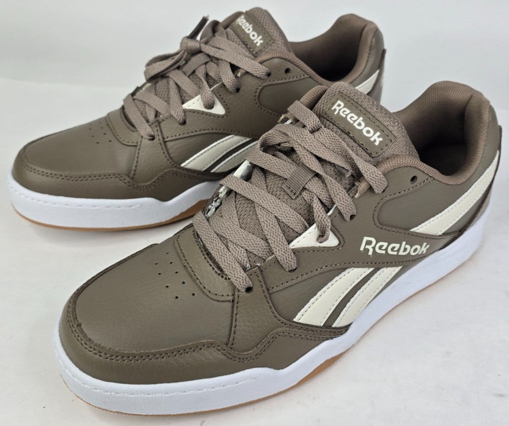 Reebok Men's Size 10 Glide R30154M White Casual Shoes Sneakers Brown White