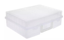 Large Photo Keeper with 16 Inner Cases - Clear Craft Hardware Storage Box