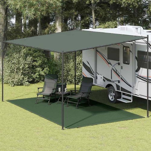 VidaXL Tappeto Da Campeggio E Tenda | 400x700 Cm, HDPE Sabbia | Antigraffio, Con Occhielli, Tagliabile Su Misura