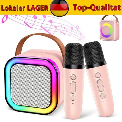 Bluetooth Karaoke Mikrofon Tragbares Handmikrofon für Kinder und Erwachsene NEU