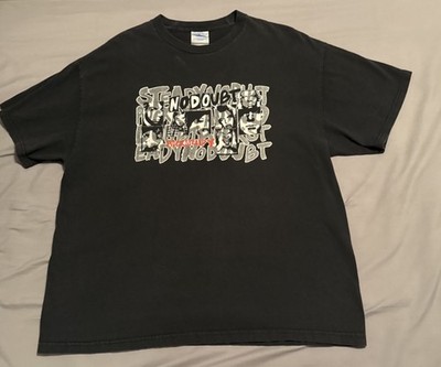 Vintage No Doubt Tour 2004 T-Shirt Mens XL Red Punk Ska Gwen Stefani Double Side
