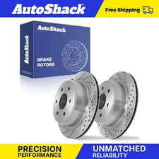 Rear Drilled Slotted Brake Rotors for 2007 Chevrolet Silverado 1500 Classic