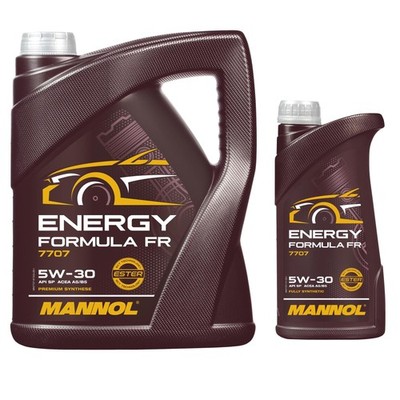 6 Liter MANNOL Energy Formula FR 5W-30 Motoröl API SN ACEA A5/B5 MB 229.6