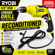 Ryobi 5/8” VSR Hammer Drill Variable Speed Reversible D620H 1/2” HD Keyed Chuck