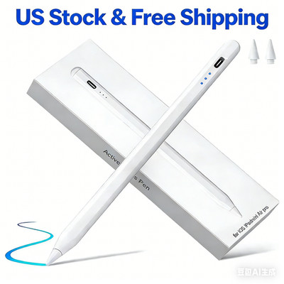 Stylus Pen with Battery Indicator for Apple iPad iPhone 2018-2025, Brand New
