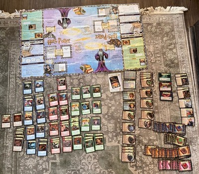 Harry Potter TCG 2001 WOTC 124 Karten Sammlung 4 Holo/Foil Rares Playmat Regeln