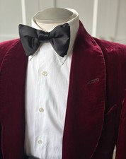 $5,700 Tom Ford Red Velvet Evening Jacket