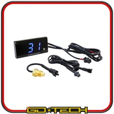 DIGITALES THERMOMETER MOTORRAD SCOOTER SENSOR WASSERTEMPERATUR M10x1mm BLAU