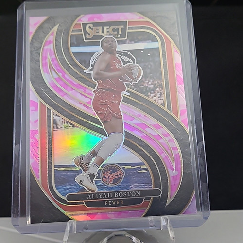 Panini 2025 Select WNBA Aliyah Boston Premier Level #145 Pink Camo Prizm 16/175