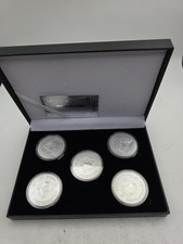 5pcs 5x X FIVE KRUGERRAND SOUTH AFRICA 2020 SILVER PLATED COINS WITH Card & CASE