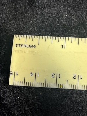 Sterling 527 Ruler Yellow Beige Plastic Made in the USA Vintage 6  