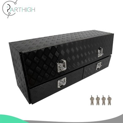 Aluminum Storage Tool Box 2x Lifting Air Rod 4x Locks For Truck 60''x13.5''x21''