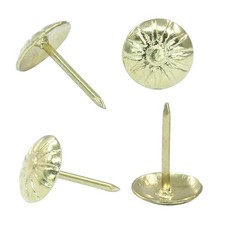 100 Pack Antique Upholstery Tacks, Decorative Furniture Tacks Nails, 7/16 Inch U