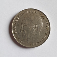 2 Mark DM Münze 1969 Konrad Adenauer