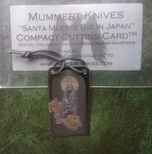 Mummert Knives Sneakreaper Santa Muerte Scapular Cutting Card Ed's Manifesto 