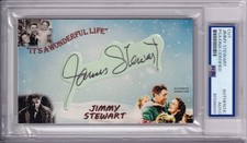 Jimmy Stewart Its Wonderful Life Mr Smith signed autograph card PSA DNA