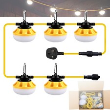 【Industrial Grade】50FT/15M Construction String Lights LED String Work Light