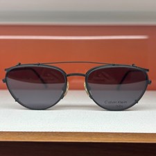 Vintage Calvin Klein CK320 Mens Black Unisex Clip on Sunglasses