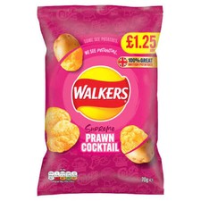 Walkers Prawn Cocktail Crisps 70g Multipack Choose Pack Size
