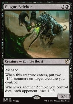 Magic/MTG Plague Belcher DRC-97 Rare Englisch Neu
