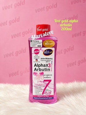 Veet Gold Alpha Arbutin Oil 200ml Only. Skin Corrector & Lightening Oil X1  