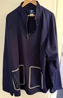 Reebok NFL On Field Mens 3XL Navy Quarter Zip Fleece Pullover Top Zip Pockets