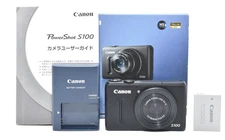[Near MINT in Box] Canon PowerShot S100 Black 12.1MP Digital Camera From JAPAN