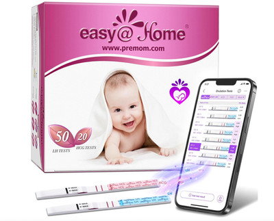 Easy@Home 50 Ovulationstest+20 Schwangerschaftstest Frühtest LH-Werte 25 mIU/ml