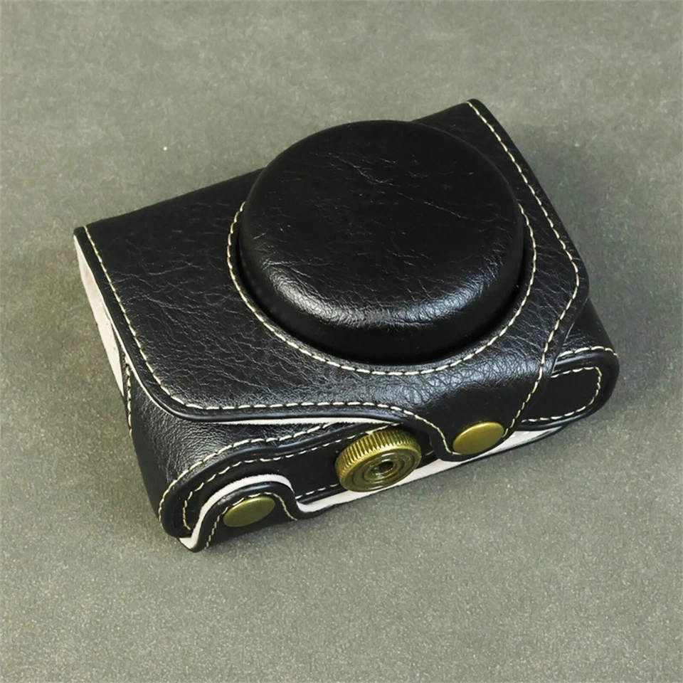 PU Leather Camera Bag Case Cover for PowerShot G7 X Mark II III G7X3 G7X2 - Image 3 of 4