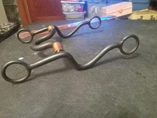 New sweet iron high ported roping reining bit 5 in mouth copper wrapped bars 