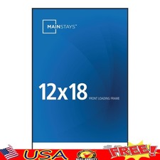 Black Front Loading Picture Frame Art  Photos Horizontal Vertical Display New