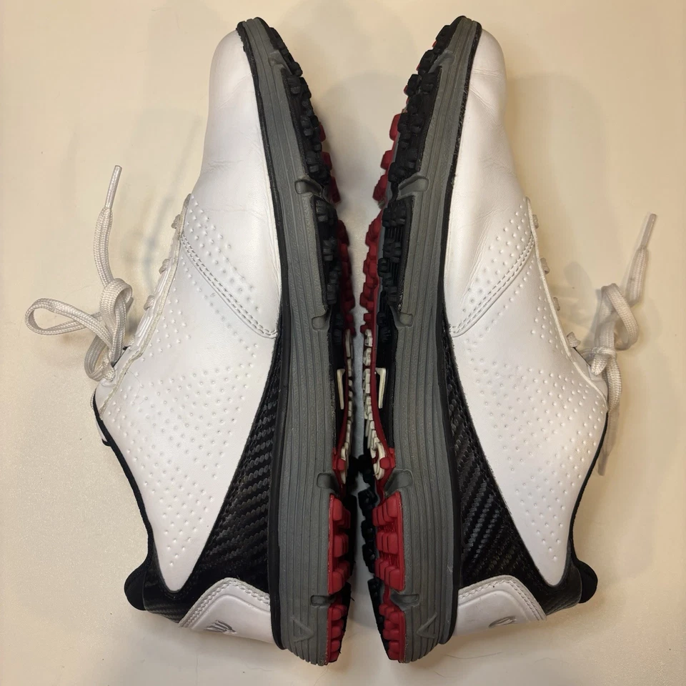 Zapatos de golf Callaway Balboa para hombre talla 9 D cuero blanco CG107WT Foto 4 de 4