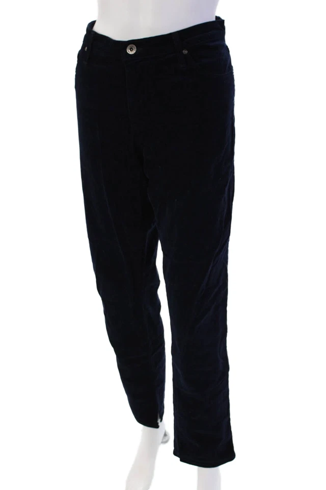 AG Adriano Goldschmied Womens Cotton Corduroy Slim Fit Jeans Blue Size 32 - Image 2 of 4