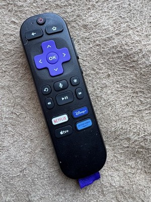 GENUINE ROKU RC-GZ1 VOICE STREAMING REMOTE - NETFLIX/DISNEY+/APPLETV+/PRIME