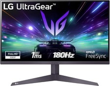 LG UltraGear 24GS Monitor Gaming 24 pollici FullHD (1920x1080) 180Hz 1ms Nero