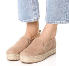  118 Sam Edelman Carrin Espadrille Slip-On Shoes with Jute Sole, 7M, Tan