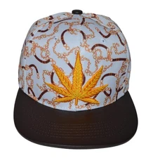 Popfizzy Weed Hat, Unisex Pot Leaf Hats, Cannabis Baseball Caps