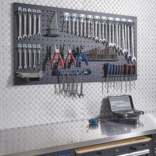Datona  Werkstattlochwand 122 x 61 cm f&uuml;r Werkzeughaken Werkzeughalter & Zubeh&ouml;r