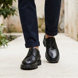 J.Crew Ludlow Mens 9.5 Black Leather Derby Shoes Old Money Preppy Euro Summer In Review: J. Crew Ludlow Derbys main image 2